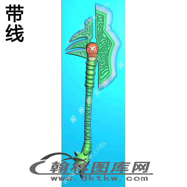 宝剑007挂件精雕图（XJD-404）展示