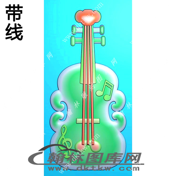 吉他音乐挂件精雕图（XJD-415）展示