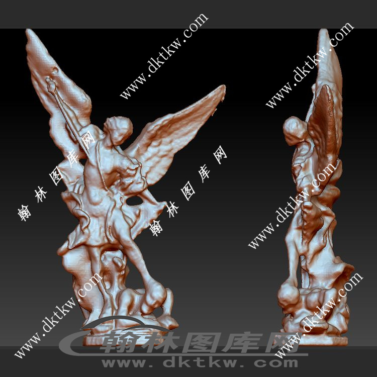 米迦勒大天使立体圆雕图（SKT-778）展示