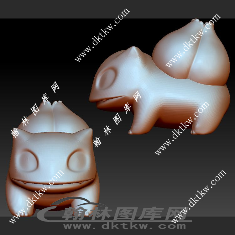 妙蛙种子立体圆雕图（SKT-779）展示