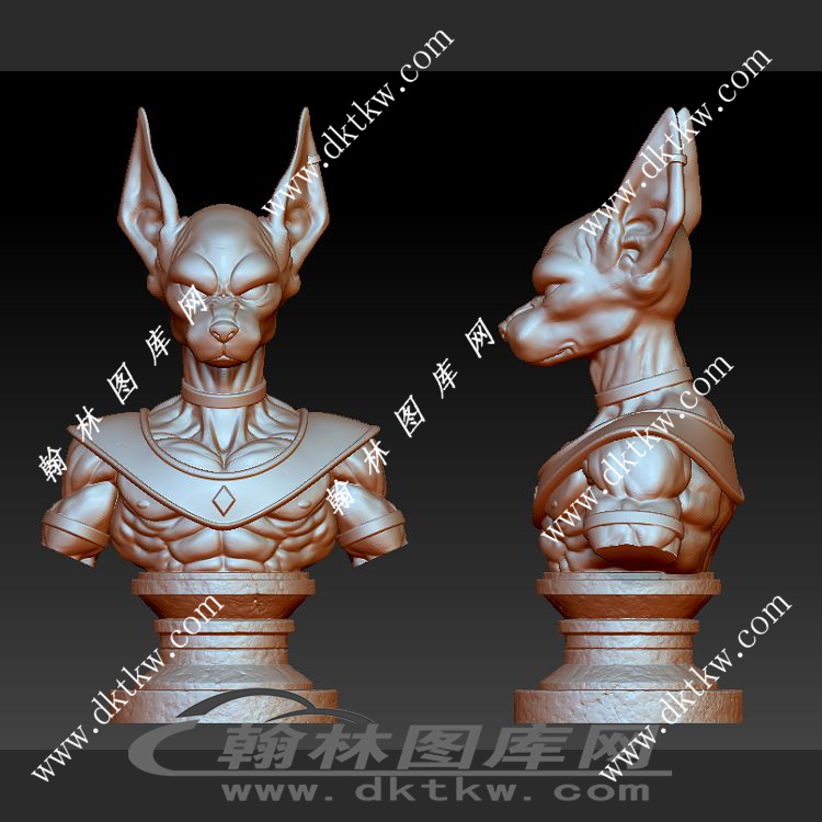 破坏神比鲁斯立体圆雕图（DWG-045）展示