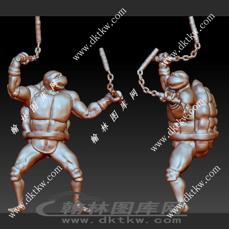 忍者神龟立体圆雕图（SKT-177）展示