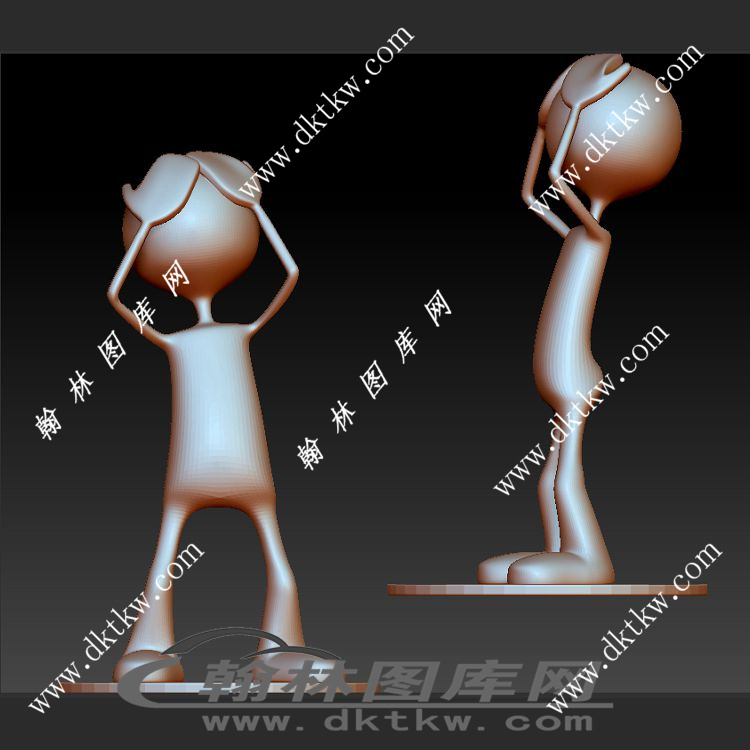 小先生立体圆雕图（SKT-857）展示