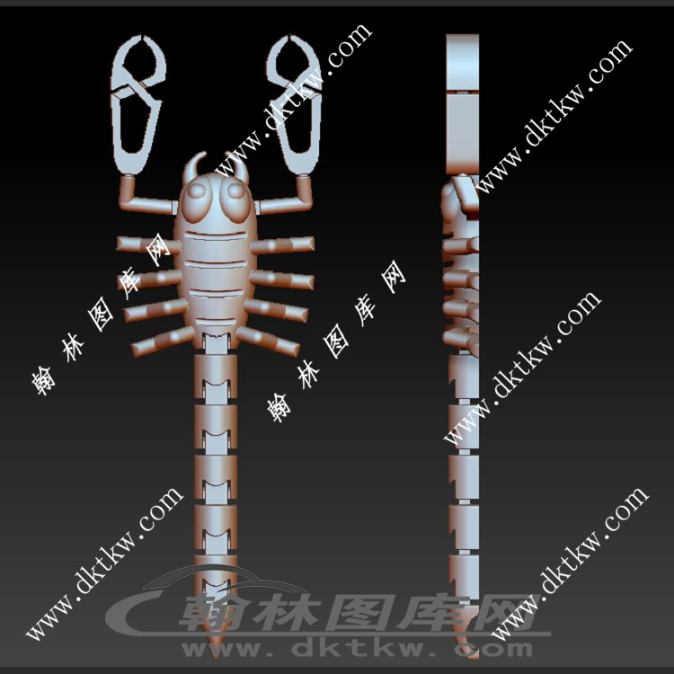 蝎子立体圆雕图（SKT-509）展示