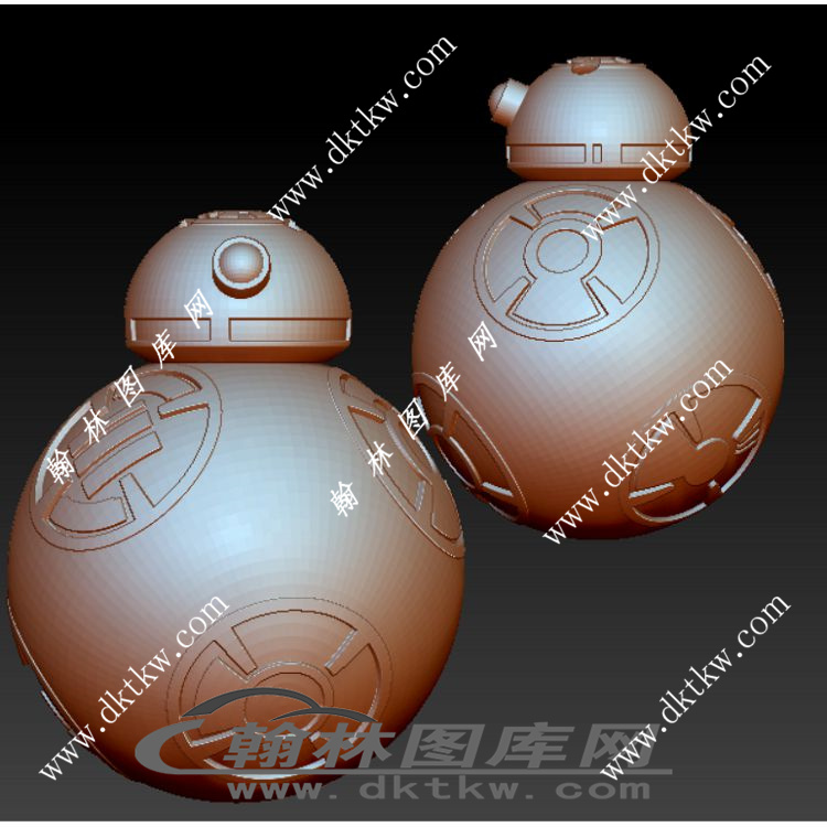 星球大战中呆萌BB8机器人立体圆雕图（RNG-046）展示