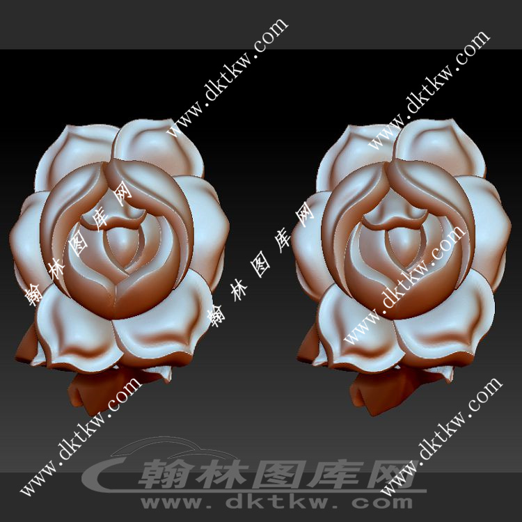 玫瑰花家具脚立体圆雕图（OMG-133）展示