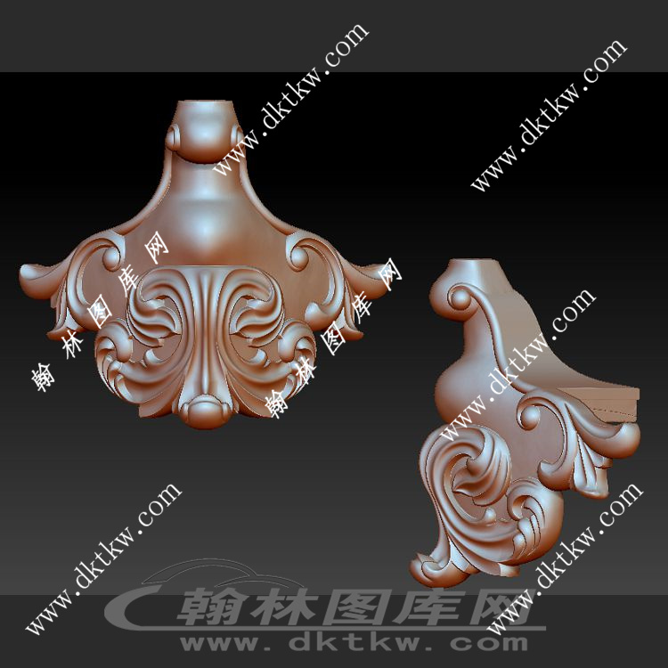 家具沙发脚立体圆雕图（OMG-134）展示