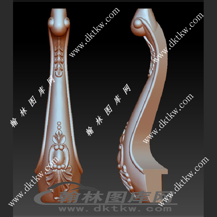 角几脚立体圆雕图（OMG-001）展示