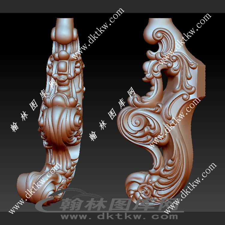 前脚立体圆雕图（OMG-293）展示