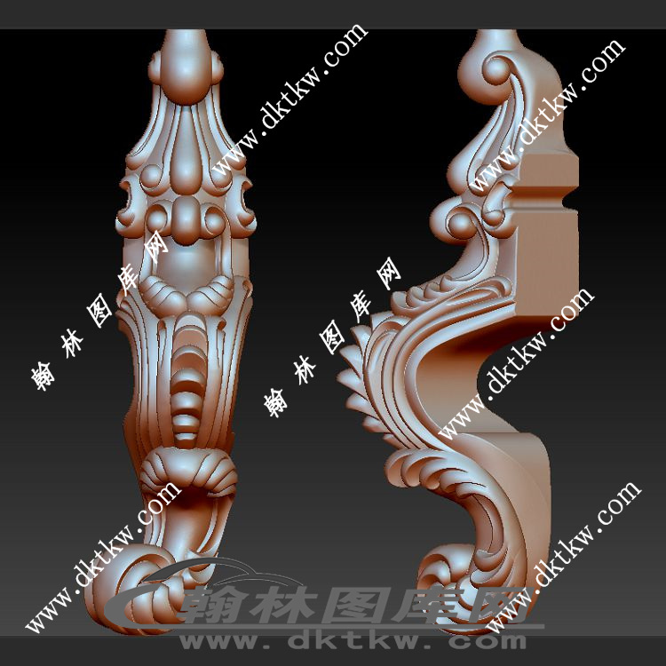 沙发脚立体圆雕图（OMG-187）展示