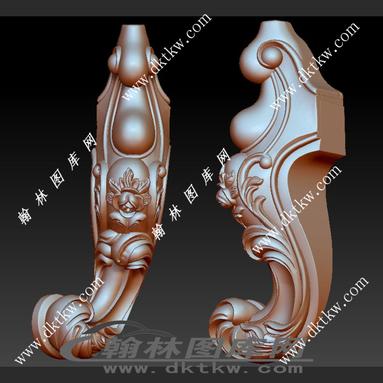 沙发脚立体圆雕图（OMG-281）展示