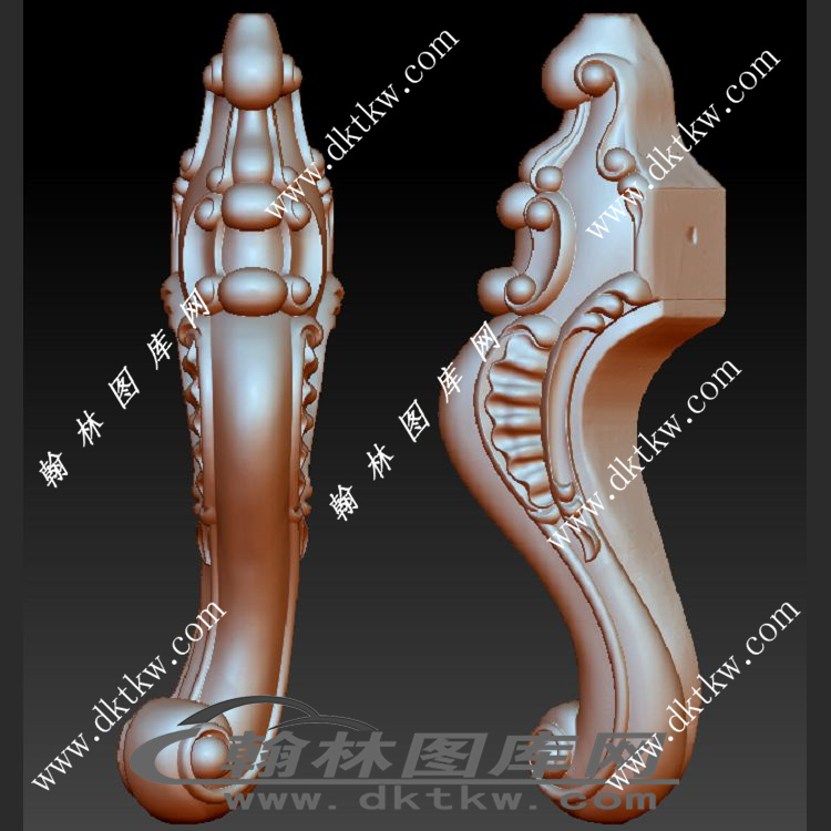 沙发前脚立体圆雕图（OMG-265）展示