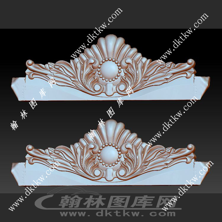 双人沙发帽花立体圆雕图（OMG-269）展示