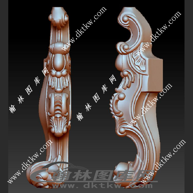 小脚立体圆雕图（OMG-287）展示