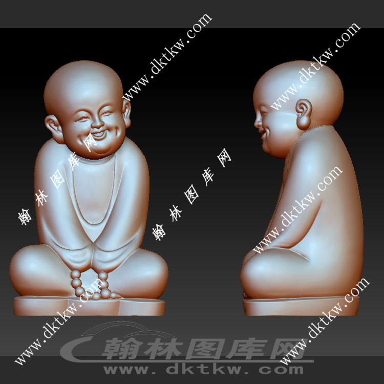 小沙尼拿佛珠立体圆雕图（OMG-290）展示