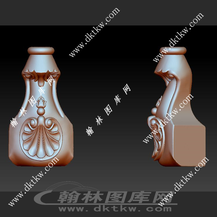 大柜脚立体圆雕图（OMG-317）展示