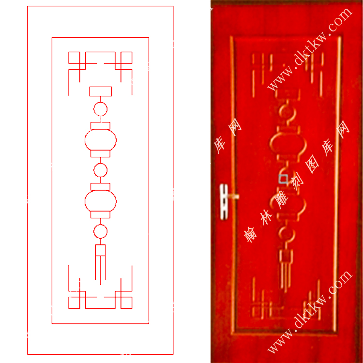 文泰木门精雕图（DK-592）展示