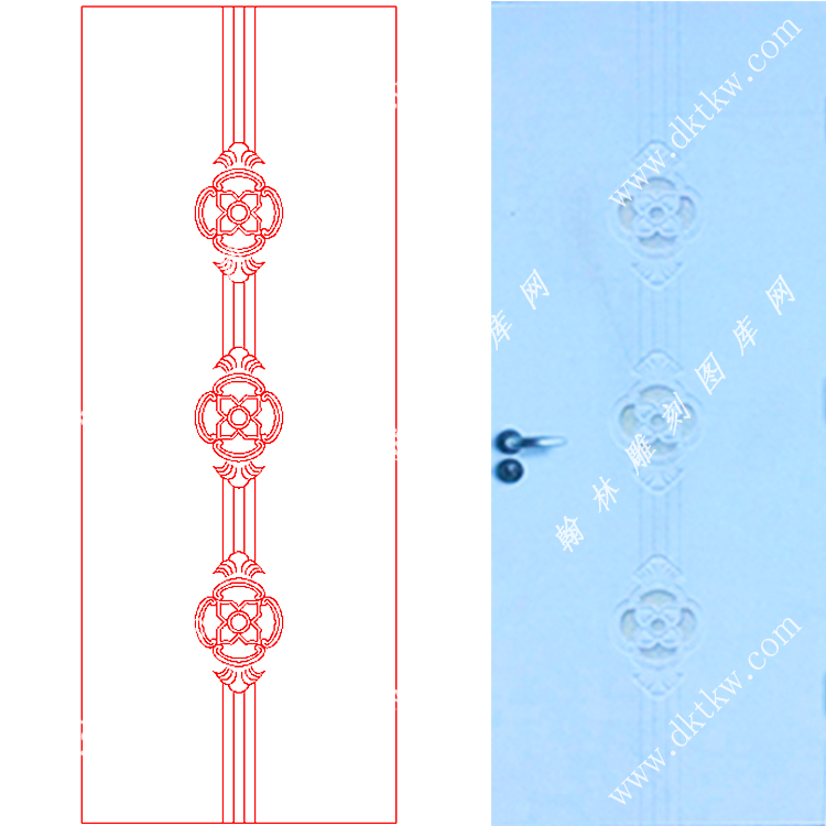 文泰木门精雕图（DK-611）展示