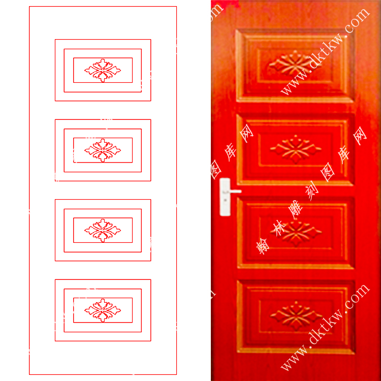 文泰木门精雕图（DK-658）展示