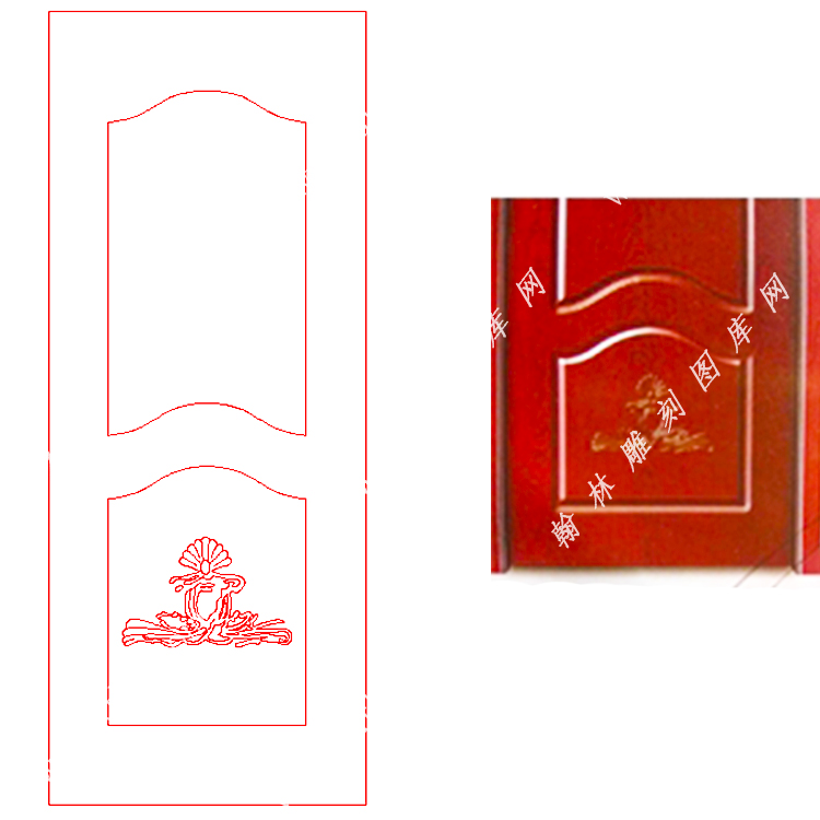 文泰木门精雕图（DK-681）展示
