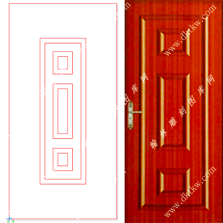 文泰木门精雕图（DK-685）展示