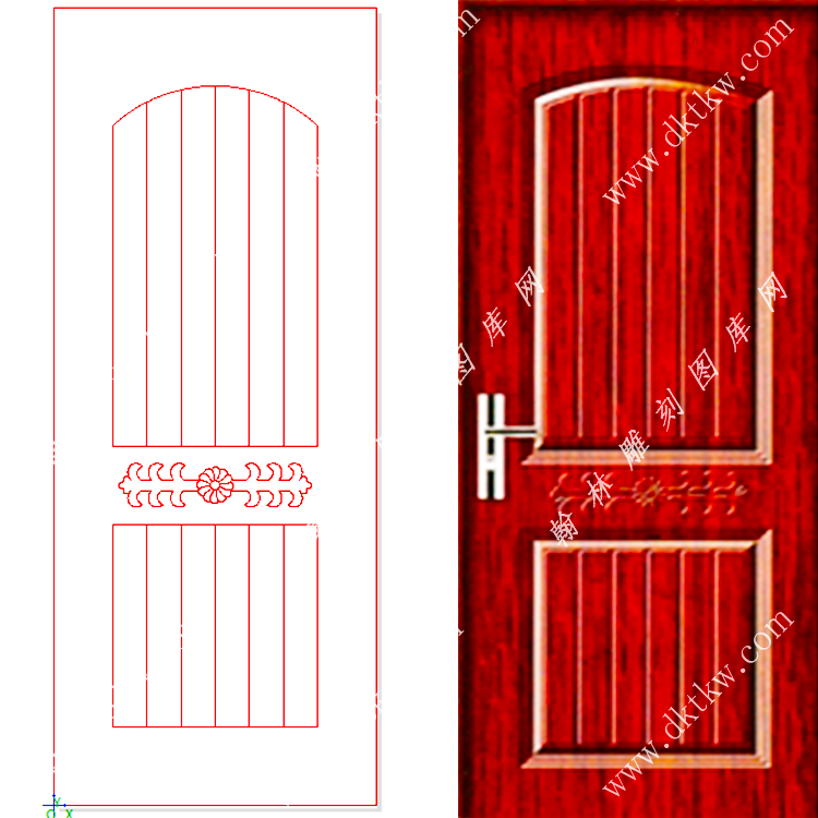 文泰木门精雕图（DK-691）展示