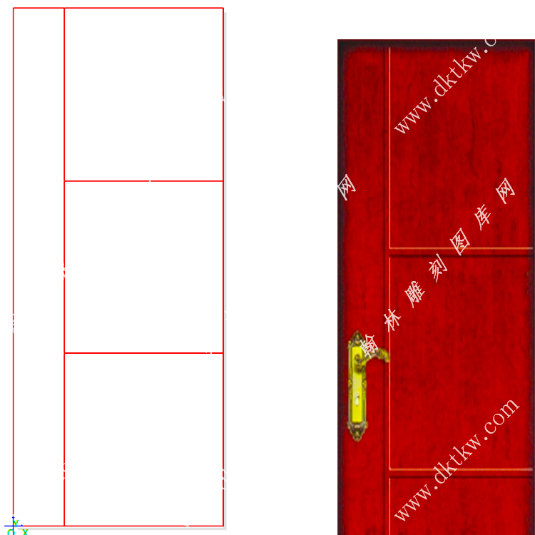 文泰木门精雕图（DK-696）展示