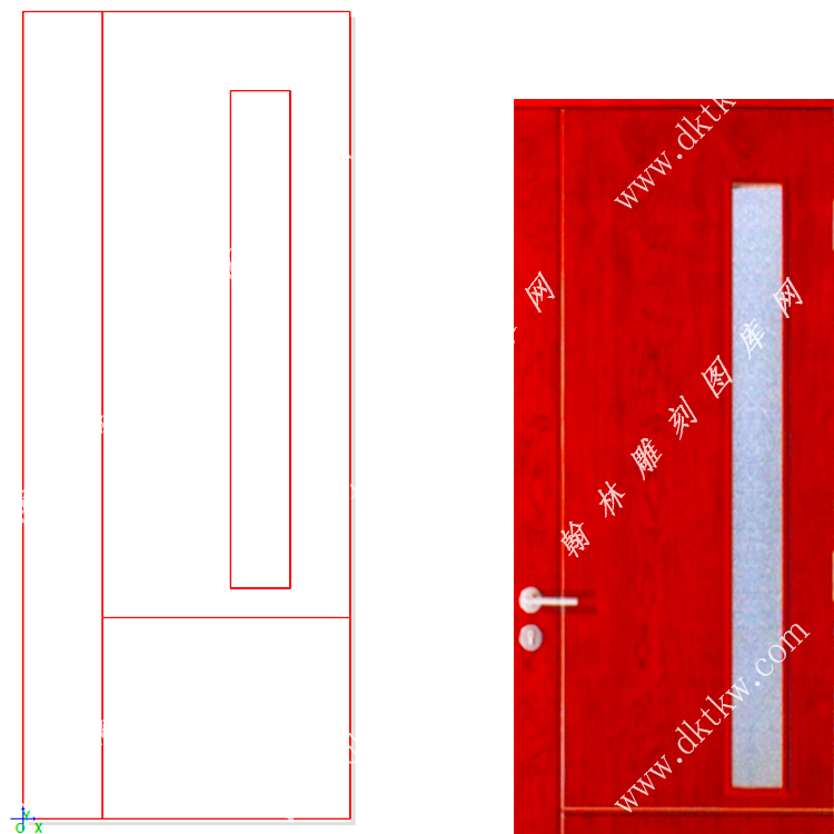 文泰木门精雕图（DK-705）展示