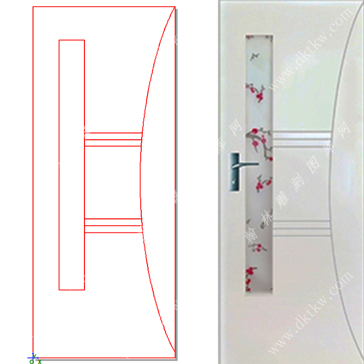 文泰木门精雕图（DK-734）展示