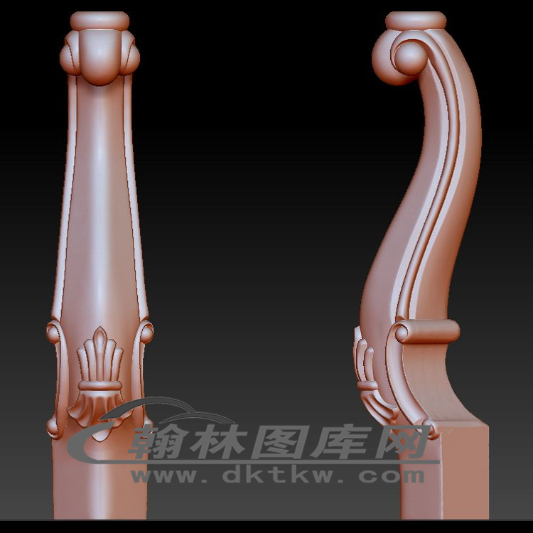 餐椅脚立体圆雕图（OMG-627）展示