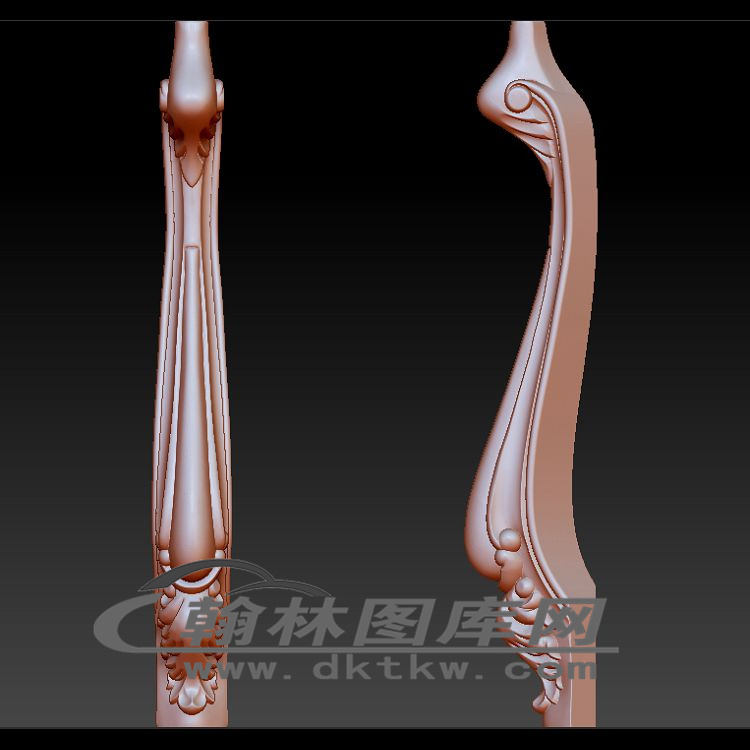 餐桌腿立体圆雕图（OMG-384）展示