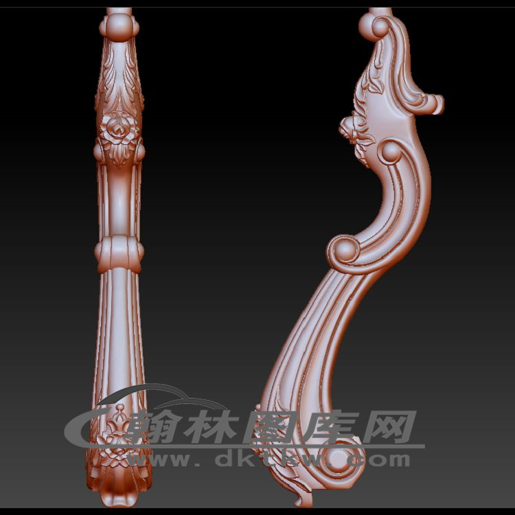 茶几脚立体圆雕图（OMG-512）展示