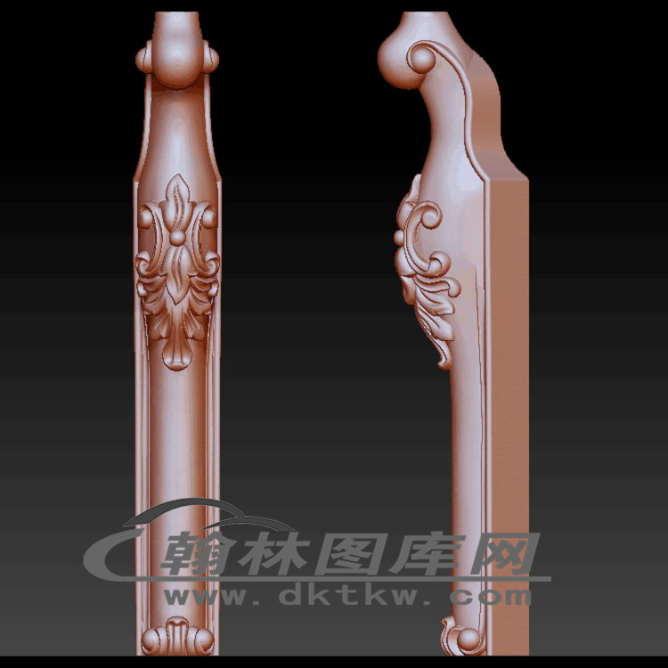 床尾脚立体圆雕图（OMG-562）展示