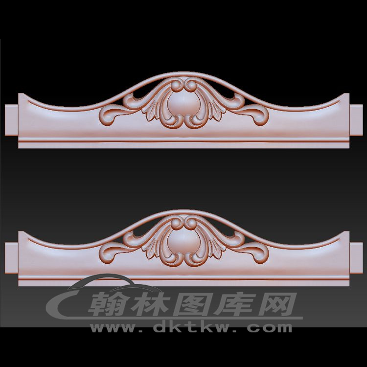 单人沙发前板立体圆雕图（OMG-677）展示
