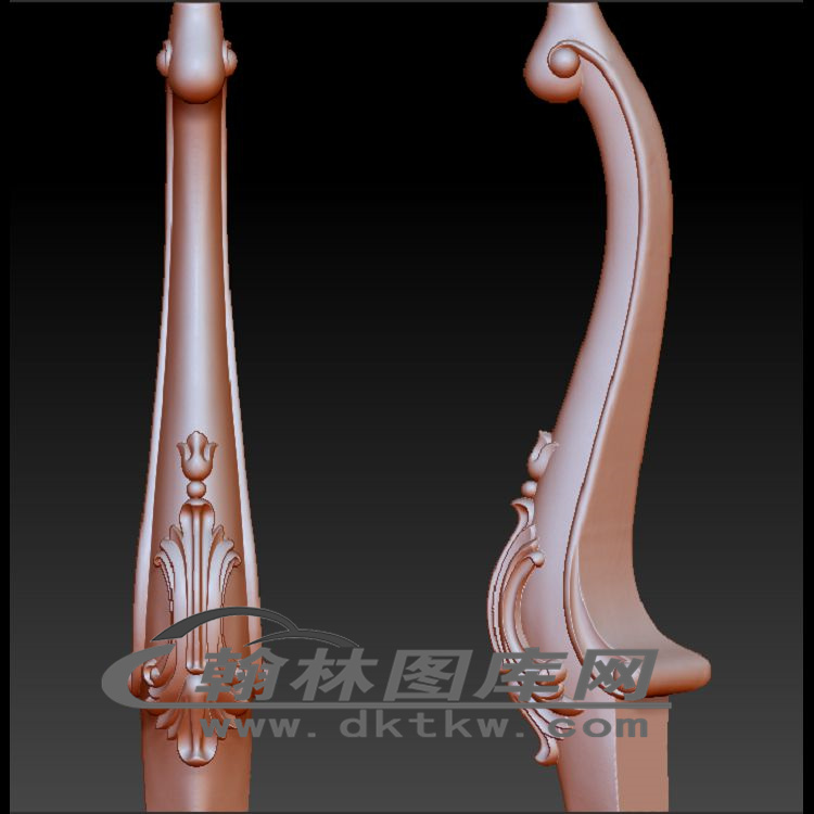 方几脚立体圆雕图（OMG-413）展示