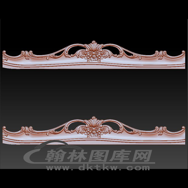 贵妃椅前档立体圆雕图（OMG-708）展示