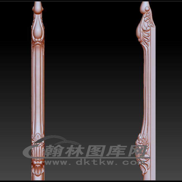 角柜前脚立体圆雕图（OMG-586）展示