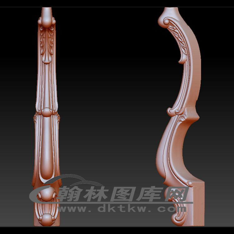 角几脚立体圆雕图（OMG-856）展示