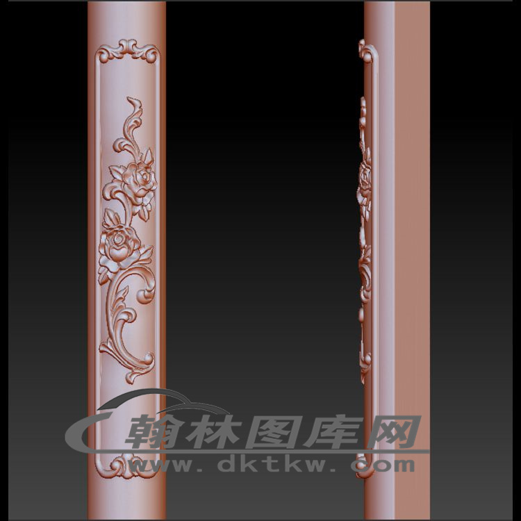 旁柱立体圆雕图（OMG-771）展示