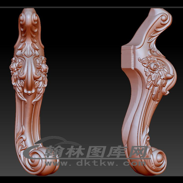 沙发脚立体圆雕图（OMG-376）展示
