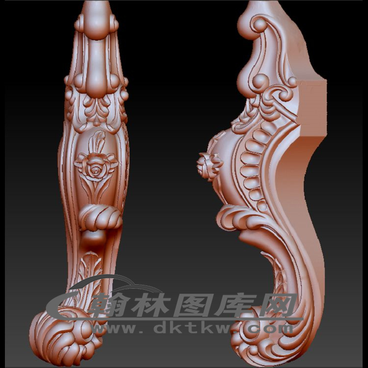 沙发脚立体圆雕图（OMG-787）展示