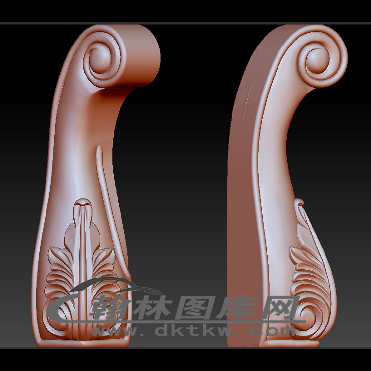 沙发前脚立体圆雕图（OMG-844）展示