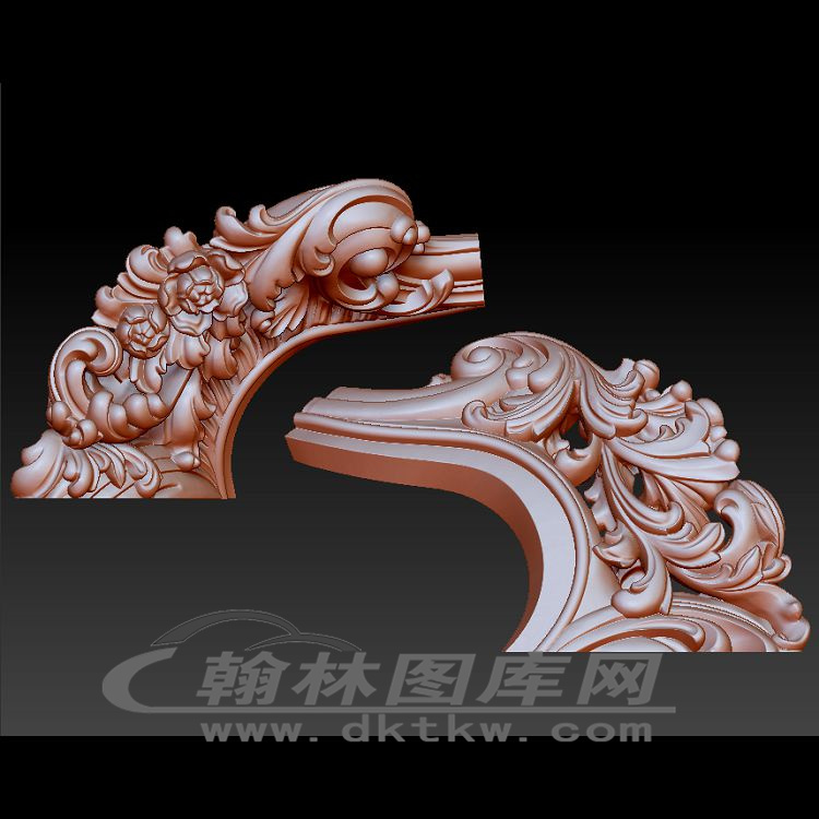 四人沙发圆头立体圆雕图（OMG-571）展示