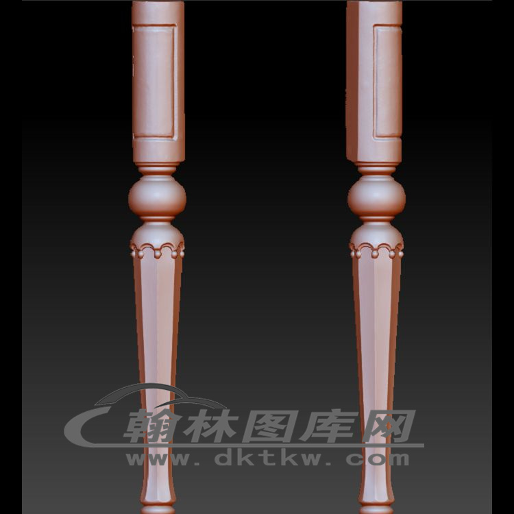 妆台腿立体圆雕图（OMG-470）展示