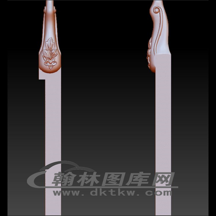 桌子后脚立体圆雕图（OMG-817）展示