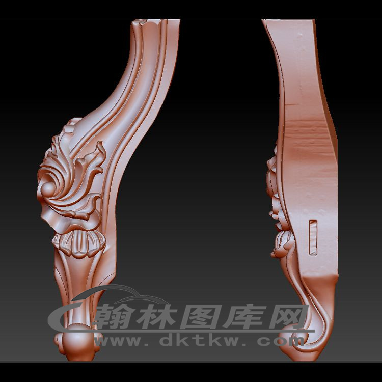 桌子腿立体圆雕图（OMG-464）展示