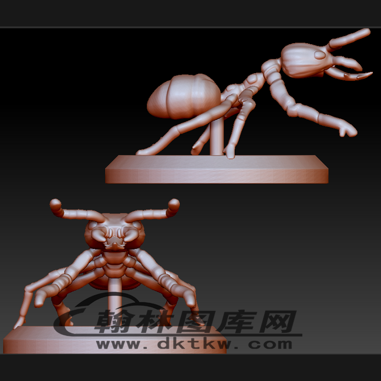 蚂蚁摆件立体圆雕图（BLG-495）展示
