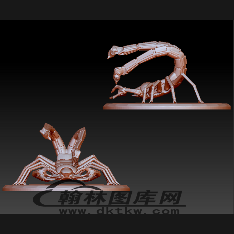 蝎子摆件立体圆雕图（BLG-533）展示
