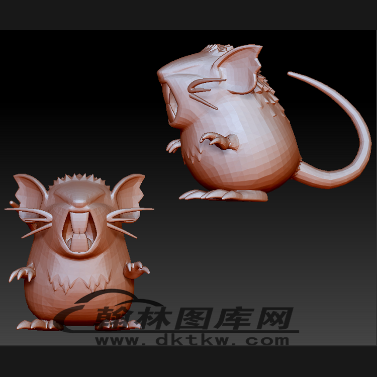 卡通老鼠立体圆雕图（BLG-395）展示