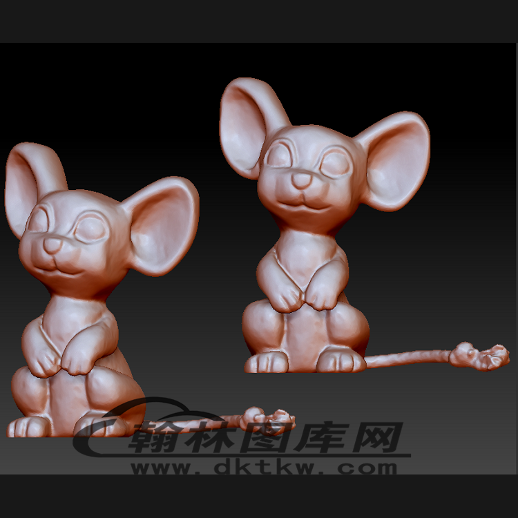卡通老鼠立体圆雕图（BLG-407）展示